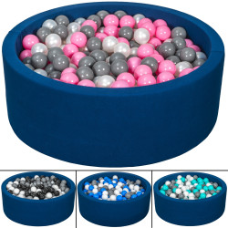 Piscina infantil de bolas para niños, 450 piezas, color azul marino